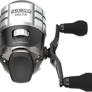 Zebco Delta Spincast Fishing Reel, Instant Anti-Reverse Clutch, All-Metal Gears, Changeable Right- or Left-Hand Retrieve